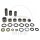 Kit de reparación del brazo loco para Honda CR 125 250 # 1996
