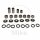Kit de reparación del brazo loco para Suzuki RM 125 250 # 2002-2003