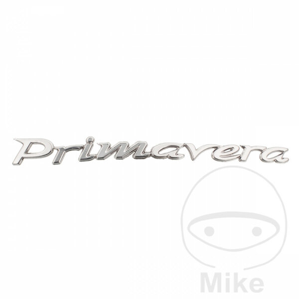 Letra PRIMAVERA cromada Recambio original para Vespa Primavera 50 125 # 14-16