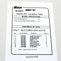 Motor Dichtsatz Dichtungssatz komplett für Suzuki...
