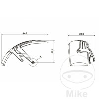 Cache roue arrière noir pour BMW R 1200 R RS # 2018-2020