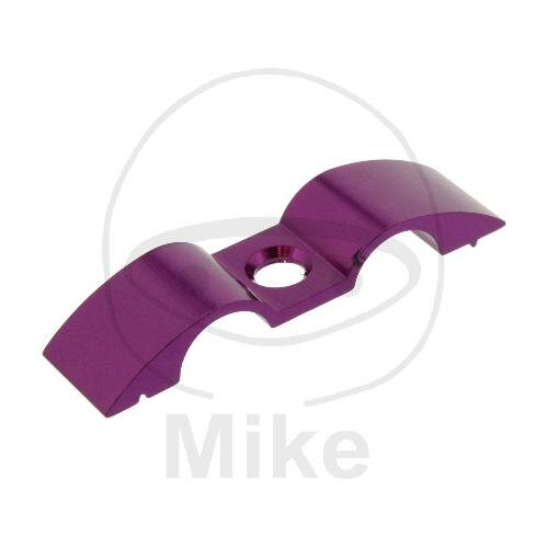 Soporte de la manguera de freno simple 9 mm doble aluminio violeta
