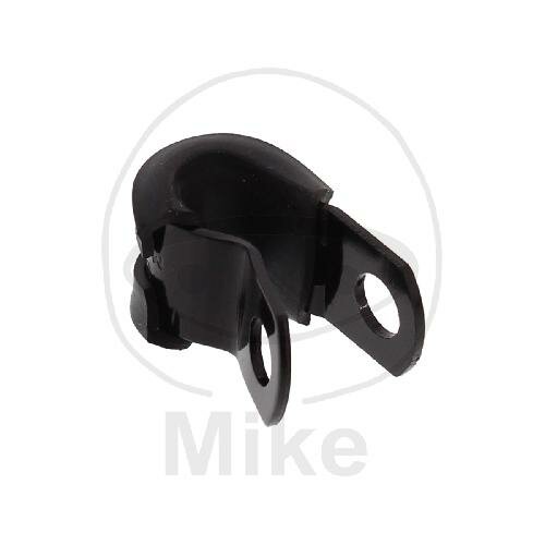 Brake hose holder 5 mm aluminium black for Aprilia Benelli BMW Cagiva Ducati Honda Kawasaki KTM MV Augusta