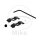 Brake hose holder 7 mm 2-fold aluminium black