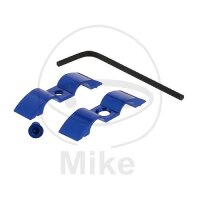 Brake hose holder 9 mm 2-fold aluminium blue