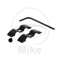 Brake hose holder 9 mm 2-fold aluminium black