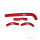Kühlerschlauch Kühlwasser Schlauch Satz rot für Honda CRF 250 R # 2010-2013