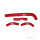 Radiator hose set red for Honda CRF 250 R # 2010-2013