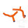 Radiator hose set orange for KTM SX 85 # 2003-2012