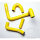 Radiator hose set yellow for Suzuki RM-Z 450 # 2018-2020