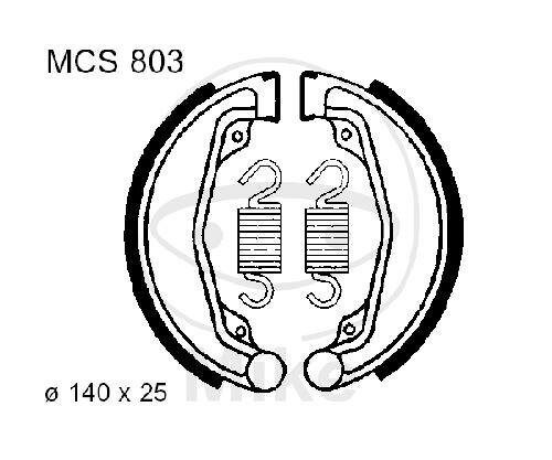 Mâchoires de frein avec ressort pour Honda CL CM XL 125 250 500 Scrambler 76-84