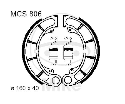 Brake shoes with spring for Honda 500 600 650 750 Kymco Venox 250