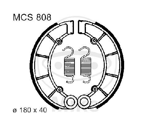 Mâchoires de frein avec ressort pour Honda CB 650 79-83 CB 750 69-83