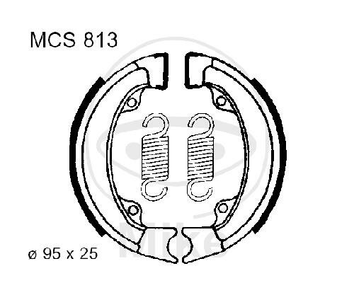 Mâchoires de frein avec ressort pour Honda 50 PGO 50 SMC/Barossa 50 SYM 50