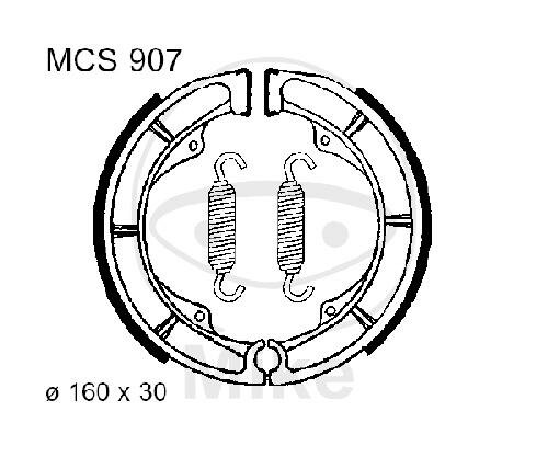 Brake shoes with spring for Hyosung GV 250 Suzuki 250 400 450 650 750