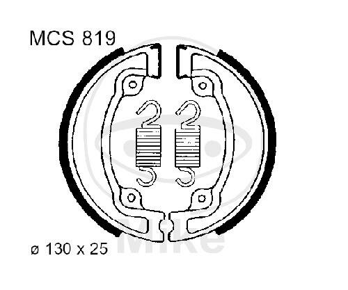 Ganasce freno con molla per Honda CR CG XL 125 250 480 R 81-01