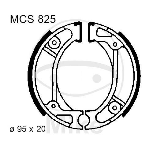 Brake shoes with spring for Honda CRF NPS XR 50 70 110 125 F R 82-19