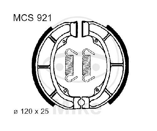 Brake shoes with spring for Suzuki AN LT-F UE CP UK UX Katana 89-20