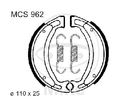 Zapatas de freno con muelle para Benelli CPI Generic Keeway KSR-Moto MBK Rex Yamaha