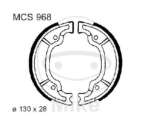 Brake shoes with spring for Aprilia Scarabeo Yamaha TT XC XT 100 125 600 85-14