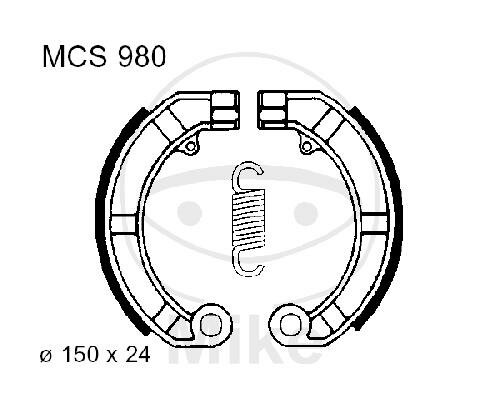 Ganasce freno per Vespa PX PK Sprint 50 XL 72-17