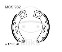 Brake shoes without spring for Vespa Cosa 125 200 CLX FL...