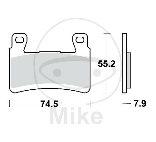 TWR Brake Pad Carbon CRQ MCB850CRQ