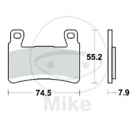TWR Pastilla de Freno Carbono CRQ MCB850CRQ