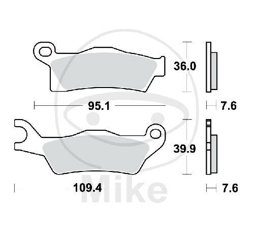 Brake pad for CAN-AM Outlander 450 500 650 800 1000 Renegade 500 800