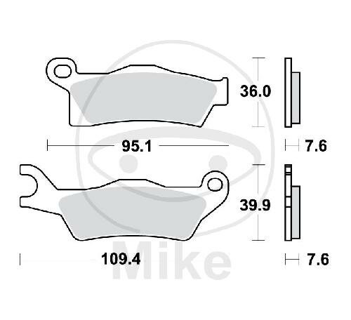 Plaquette de frein pour CAN-AM Outlander 450 500 650 800 1000 Renegade 500 800