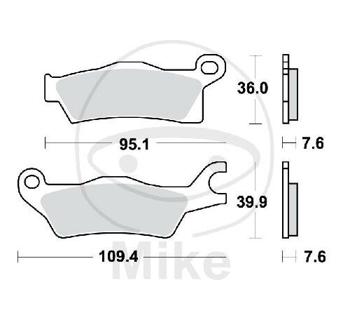 Plaquette de frein gauche pour CAN-AM Outlander 450 500 650 800 1000 Renegade 500 800