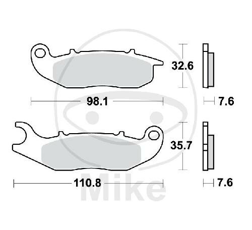 TRW brake pads standard MCB818