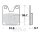 TRW Brake pad set sinter rear MCB702SH