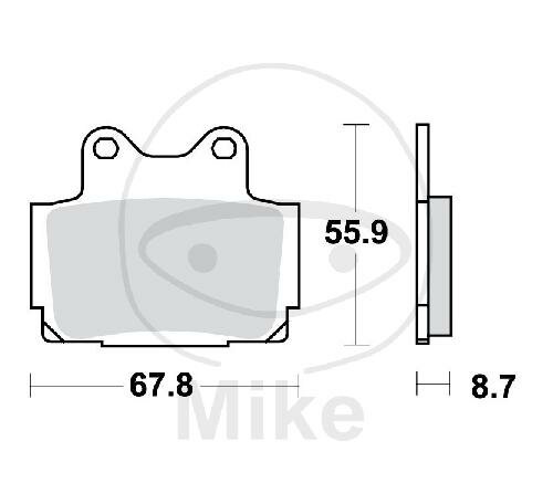 TRW Brake pad set sinter rear MCB541SH