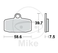 Brake pad for Gas Gas Husqvarna KTM Sherco Yamaha