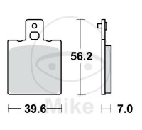 TRW Brake pad set Sinter SI MCB75SI