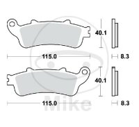 TRW Brake pad set sinter rear MCB705SH