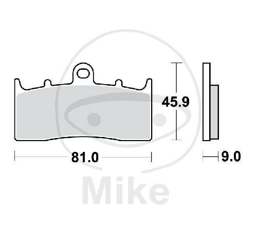 Brake pad for BMW K 1200 1300 1600 R 850 1100 1150 1200 Kawasaki ZRX 400 E