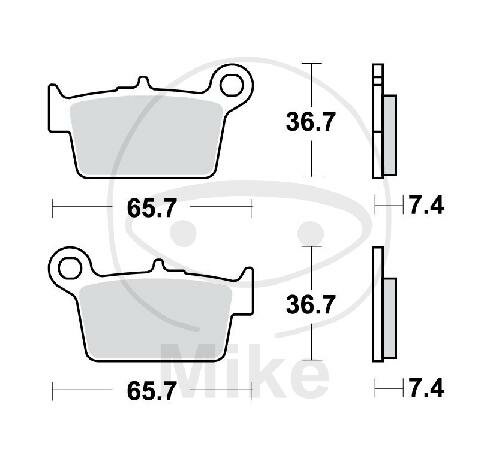 TRW brake pads standard MCB820