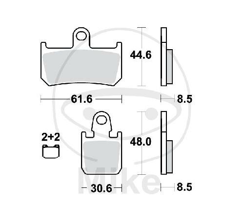 TRW Jeu de plaquettes de frein Sinter Carbon Racing SCR MCB795SCR