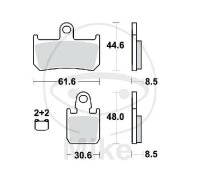 TRW Jeu de plaquettes de frein Sinter Carbon Racing SCR...