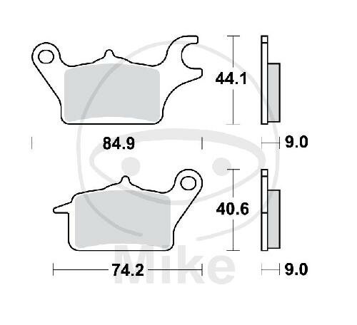 Brake pad for Yamaha MW 125 14-19