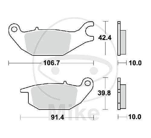 TRW brake pads standard MCB883