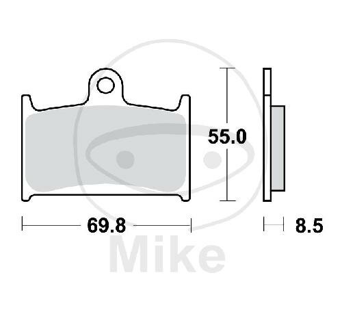 TWR Brake Pad Set Carbon CRQ MCB595CRQ