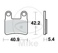 Brake pad for Kymco Maxxer 450 i 4x4 10-17