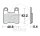 Brake pad for Kymco Maxxer 450 i 4x4 10-17