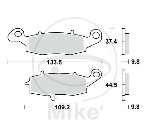 TRW Bremsklotz Satz Sinter hinten MCB870SH
