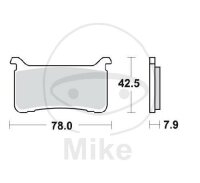 TRW Brake pad set sinter front MCB893SV