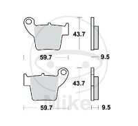 TRW Set di pastiglie freno Sinter SI MCB730SI