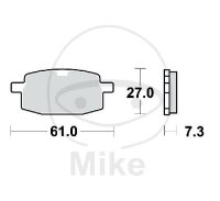 Pattino del freno per MBK Peugeot PGO Yamaha